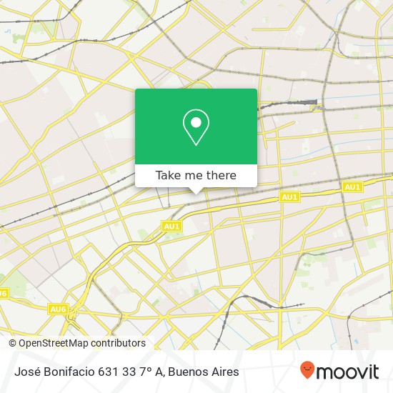 José Bonifacio 631 33 7º A map