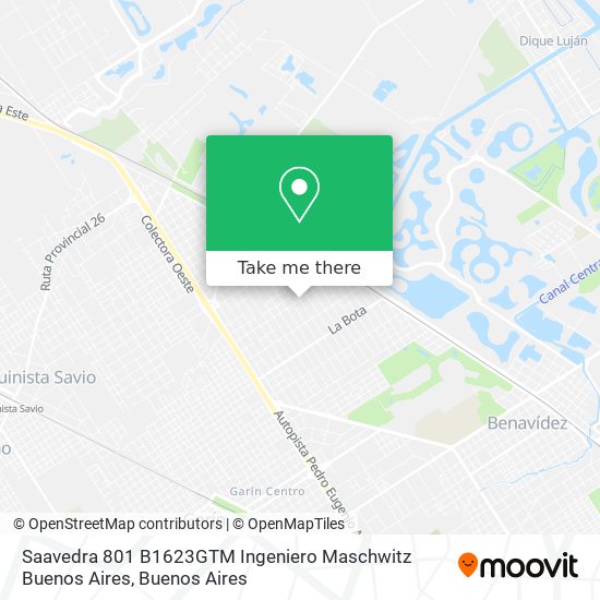 Saavedra 801  B1623GTM Ingeniero Maschwitz  Buenos Aires map