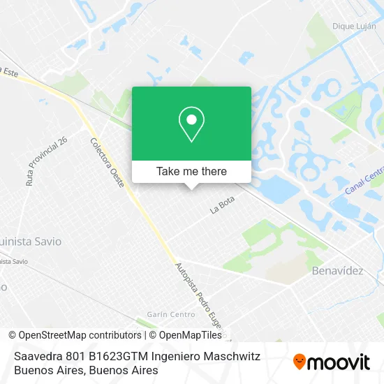 Mapa de Saavedra 801  B1623GTM Ingeniero Maschwitz  Buenos Aires
