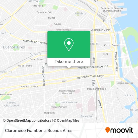 Claromeco Fiambería map