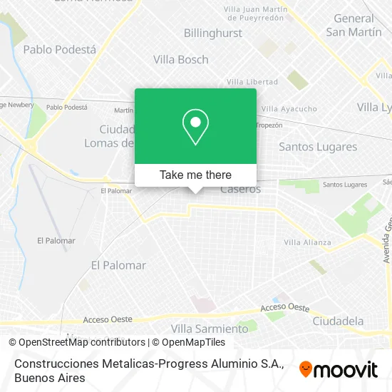 Construcciones Metalicas-Progress Aluminio S.A. map