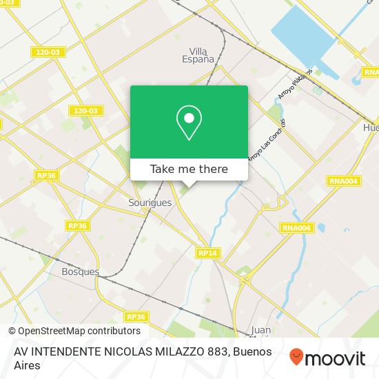 AV  INTENDENTE NICOLAS MILAZZO 883 map