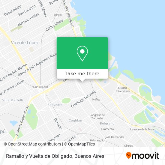 Ramallo y Vuelta de Obligado map