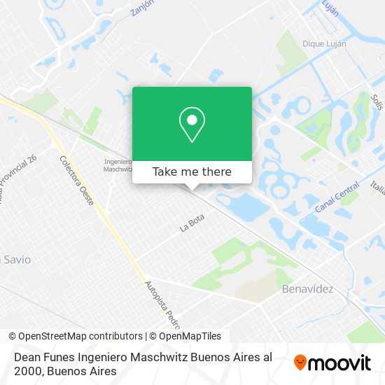 Dean Funes  Ingeniero Maschwitz  Buenos Aires  al 2000 map