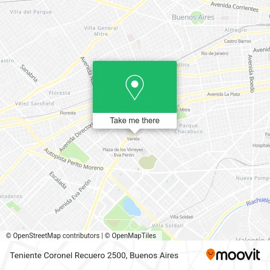 Mapa de Teniente Coronel Recuero 2500