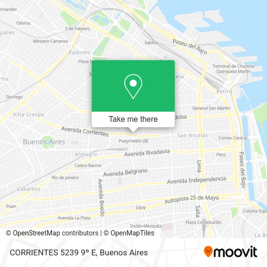 Mapa de CORRIENTES  5239 9º E