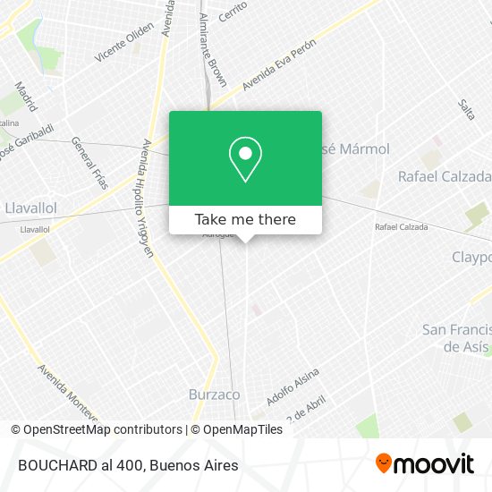 Mapa de BOUCHARD al 400