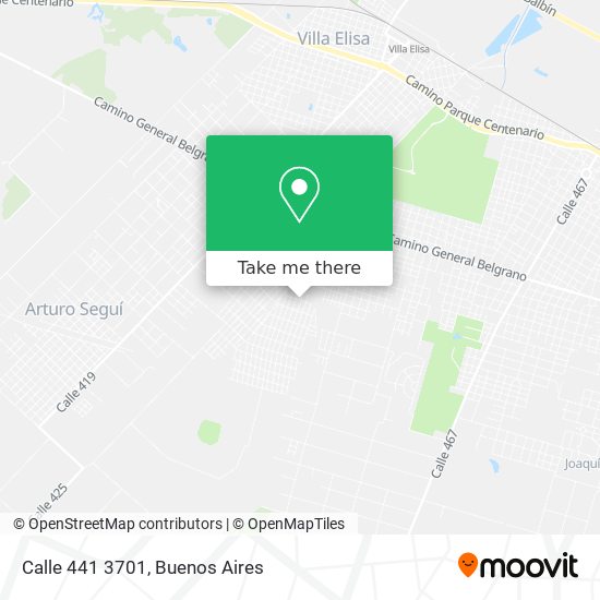 Mapa de Calle 441 3701