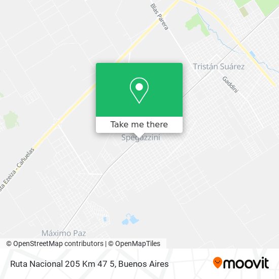 Ruta Nacional 205 Km 47 5 map