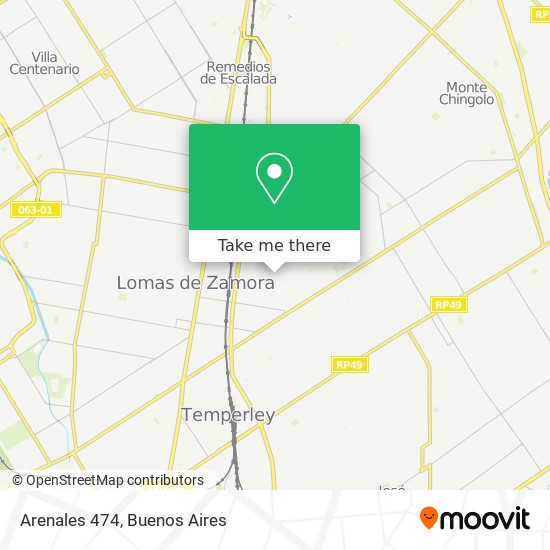 Arenales 474 map