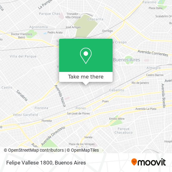 Mapa de Felipe Vallese 1800