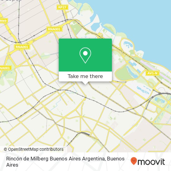 Mapa de Rincón de Milberg  Buenos Aires  Argentina