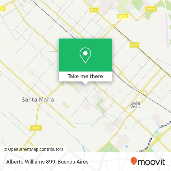 Mapa de Alberto Williams 899