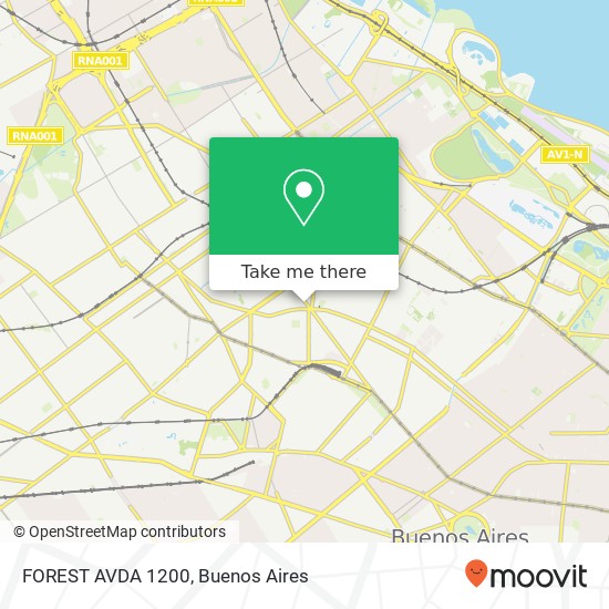 FOREST  AVDA  1200 map