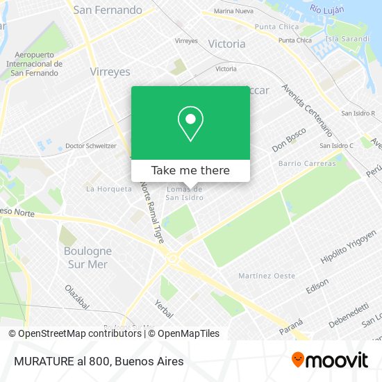 Mapa de MURATURE al 800