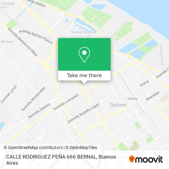 CALLE RODRIGUEZ PEÑA 666 BERNAL map