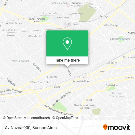 Mapa de Av  Nazca 900
