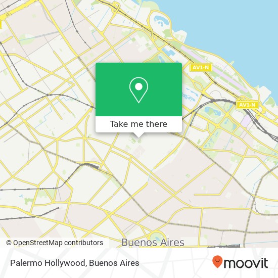 Palermo Hollywood map
