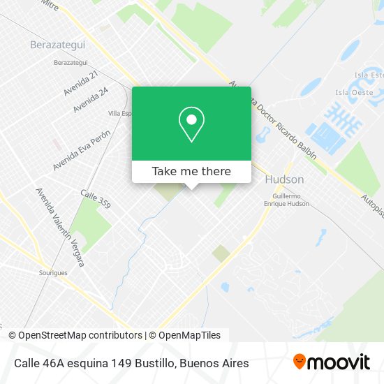 Calle 46A esquina 149  Bustillo map