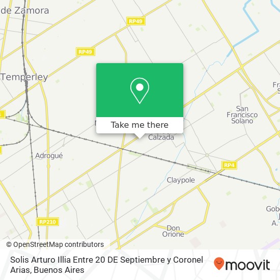 Solis   Arturo Illia Entre 20 DE Septiembre y Coronel Arias map