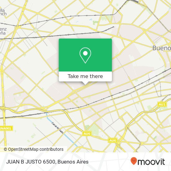 JUAN B JUSTO 6500 map