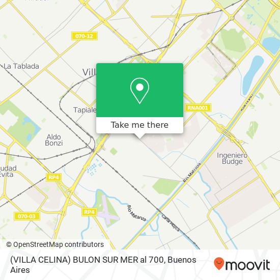 Mapa de (VILLA CELINA) BULON SUR MER al 700