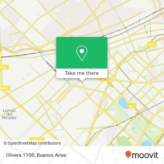 Olivera 1100 map