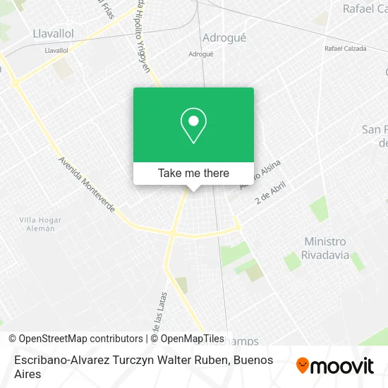 Mapa de Escribano-Alvarez Turczyn Walter Ruben