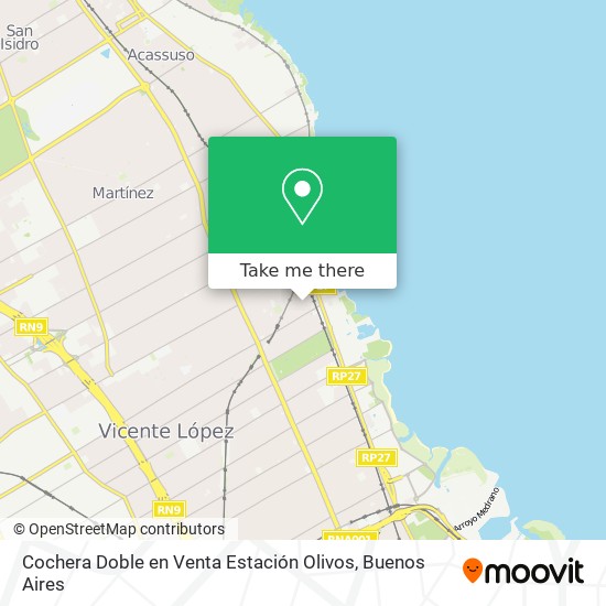 Cochera Doble en Venta  Estación Olivos map