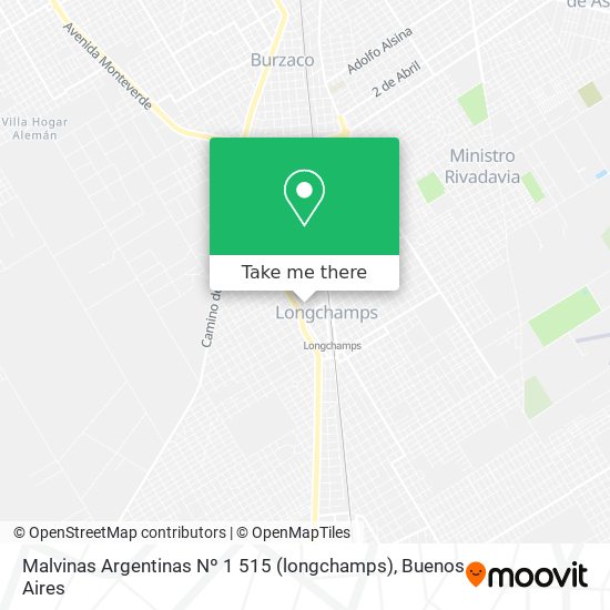 Malvinas Argentinas Nº 1 515 (longchamps) map