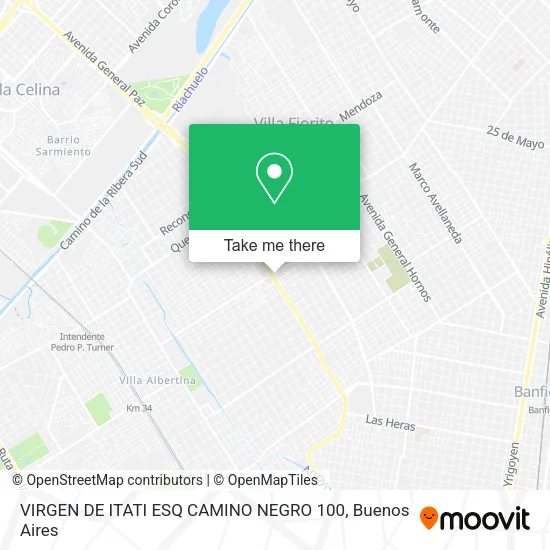 Mapa de VIRGEN DE ITATI ESQ CAMINO NEGRO 100