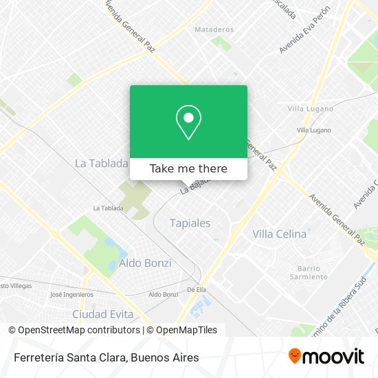Ferretería Santa Clara map