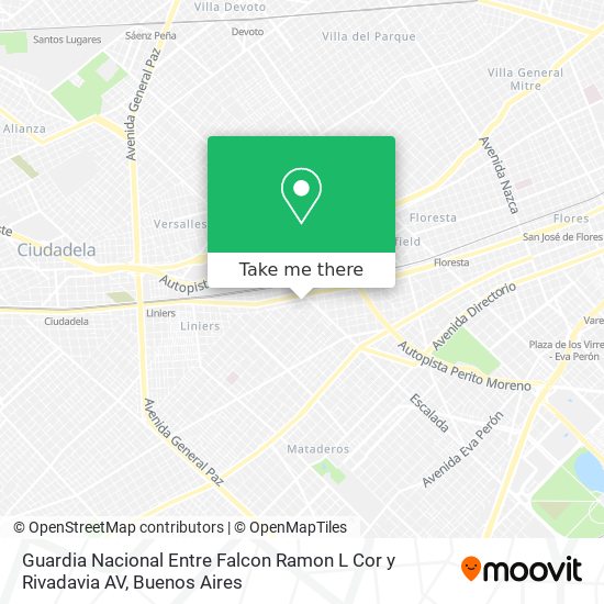 Guardia Nacional Entre Falcon  Ramon L   Cor  y Rivadavia  AV map