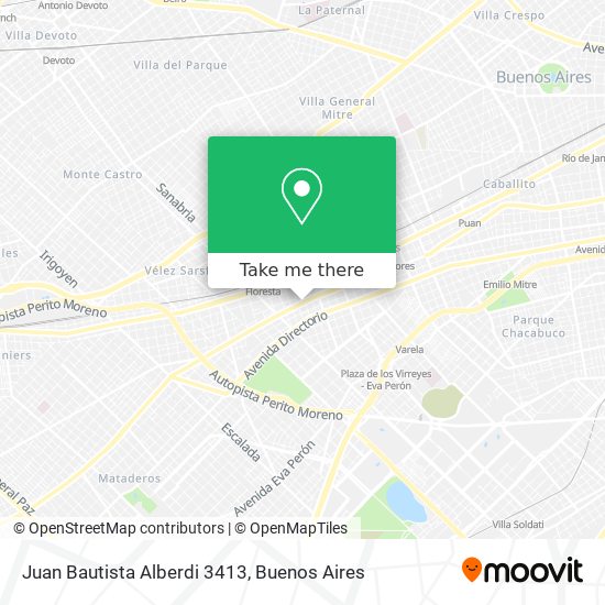 Juan Bautista Alberdi 3413 map