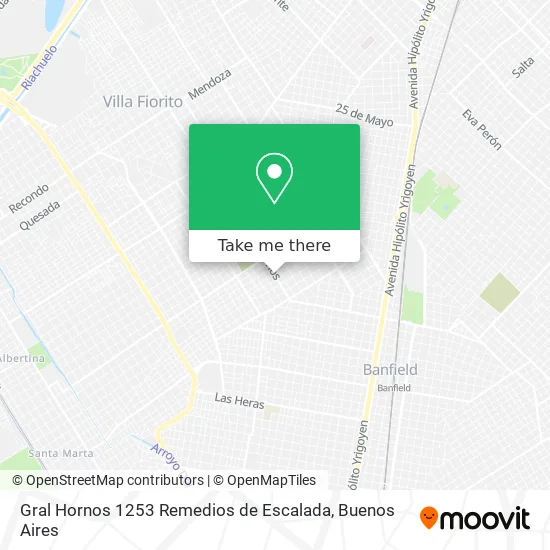 Mapa de Gral Hornos 1253 Remedios de Escalada