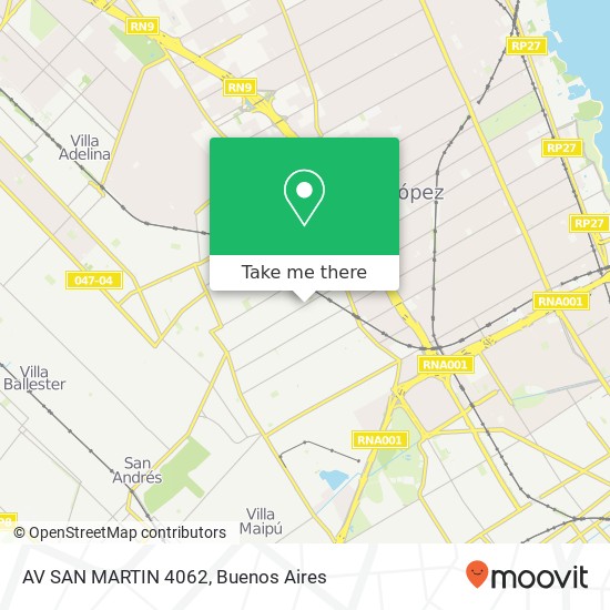 AV SAN MARTIN 4062 map