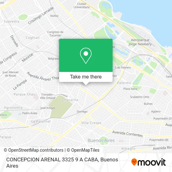 Mapa de CONCEPCION ARENAL 3325  9 A    CABA