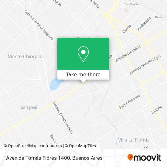 Avenida Tomás Flores 1400 map