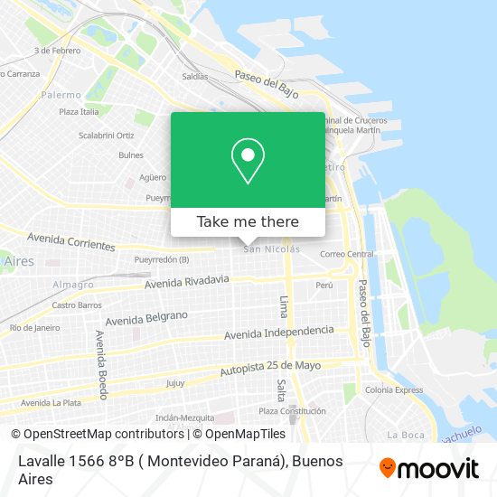 Lavalle 1566 8ºB ( Montevideo   Paraná) map