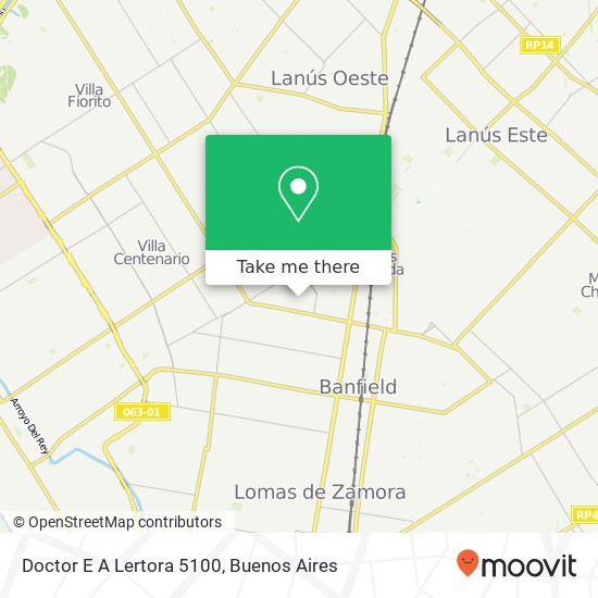 Doctor E A Lertora 5100 map