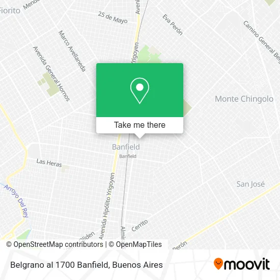 Belgrano al 1700 Banfield map