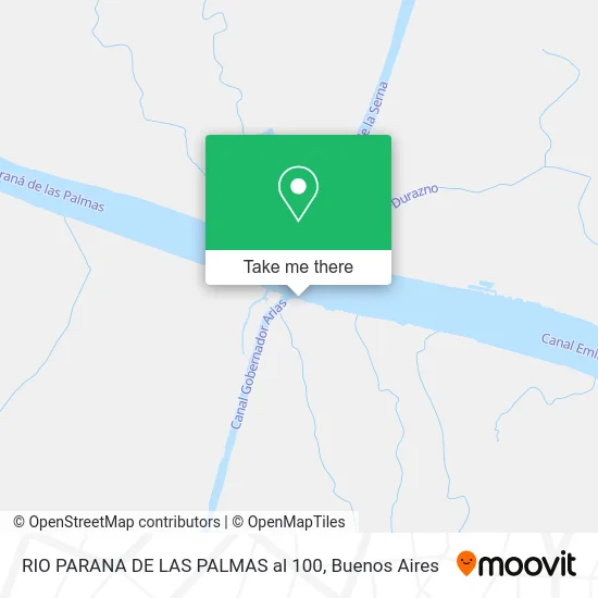 RIO PARANA DE LAS PALMAS al 100 map