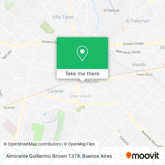 Almirante Guillermo Brown 1378 map