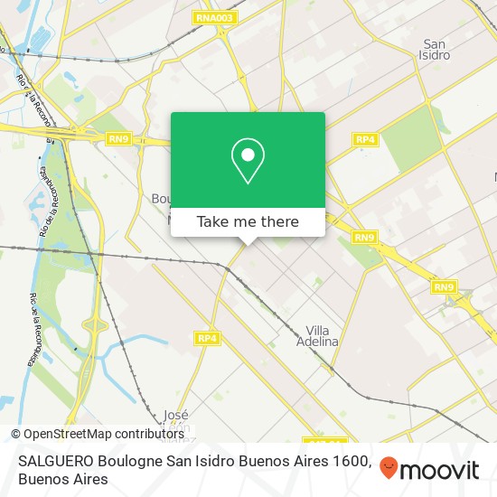 SALGUERO   Boulogne  San Isidro  Buenos Aires      1600 map