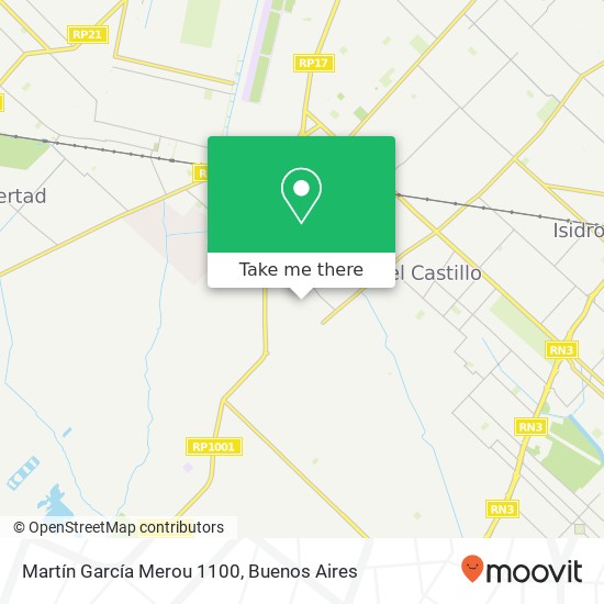 Martín García Merou 1100 map