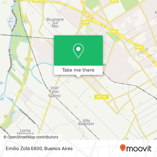 Emilio Zolá 6800 map