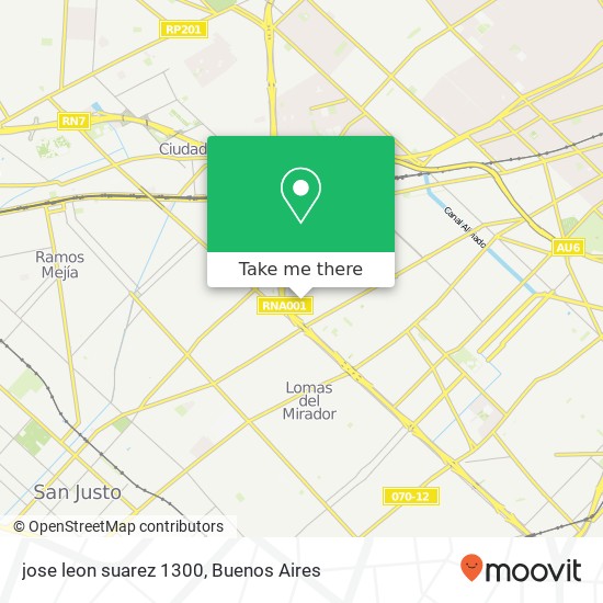 jose leon suarez 1300 map