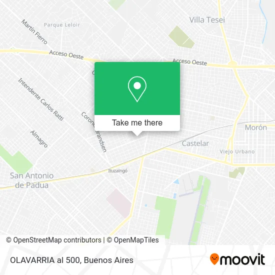 OLAVARRIA al 500 map
