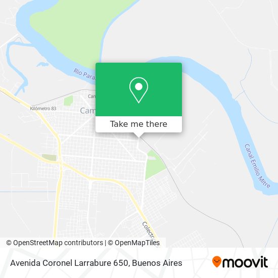 Mapa de Avenida Coronel Larrabure 650