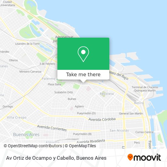 Mapa de Av  Ortiz de Ocampo y Cabello